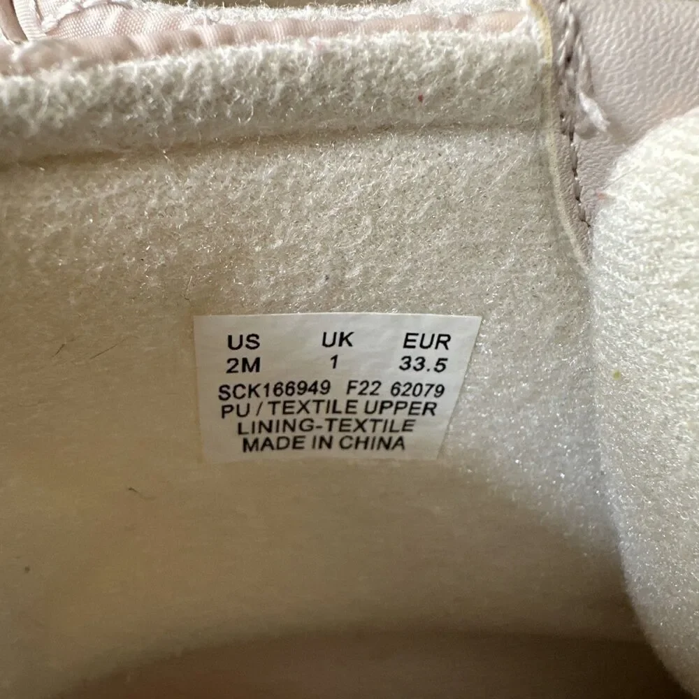 SPERRY Girl's Sperry Size 2M  7-8 Y O Duck Boot Pink Snow/rain